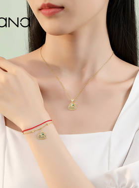 vana上岸和田玉国风粽子纯银手链