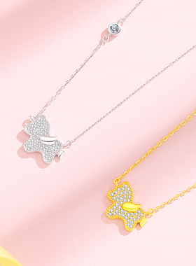 vana小马项链女纯银本命年吊坠