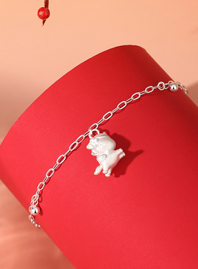 vana足银小马手链女款2026本命年