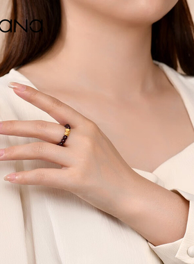 vana足金招米进宝戒指女款