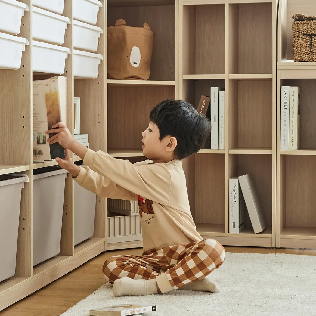 北欧ins风实木环保儿童玩具收纳柜绘本架玩具架拐角储物柜书柜,淘宝优惠券,粉丝福利购,淘宝优惠卷