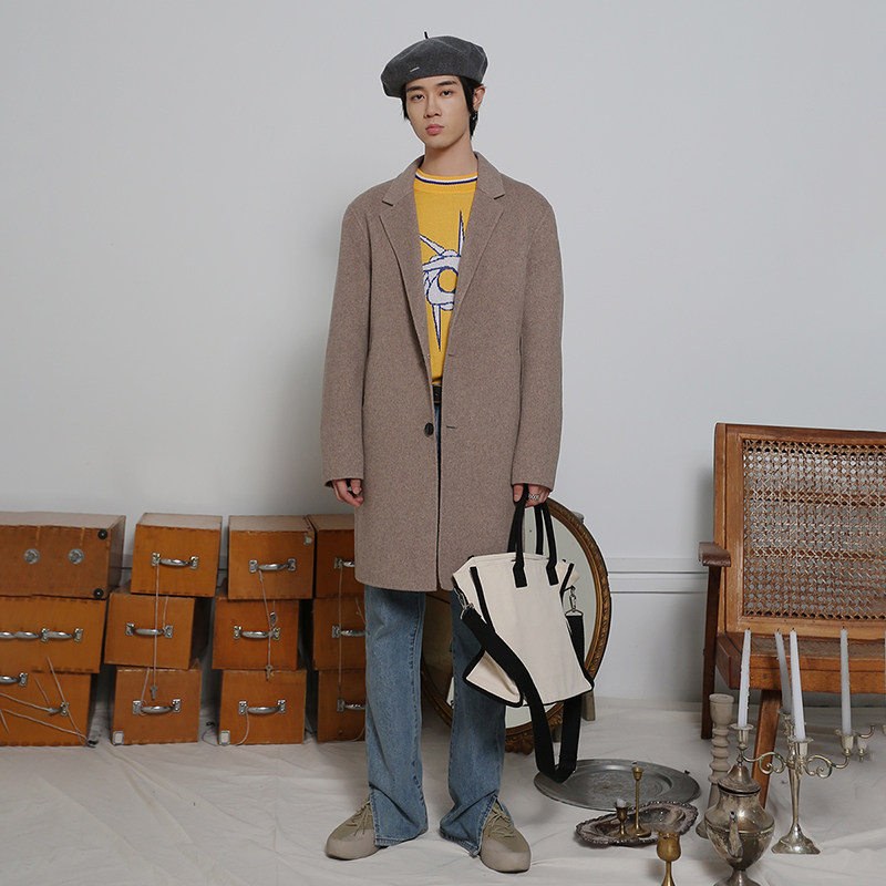  aiken男装毛呢大衣