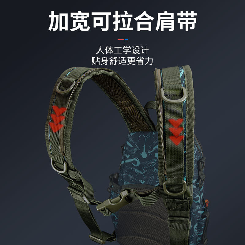 国王路亚背包防水双肩包多功能路亚包单肩包钓鱼装备竿包渔具包,淘宝优惠券,粉丝福利购,淘宝优惠卷