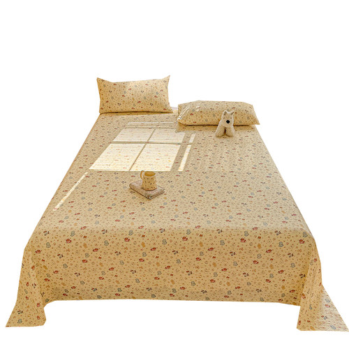 A类床单单件纯棉全棉2026新款双层纱被单宿舍单人枕套三件套四季 - 图3