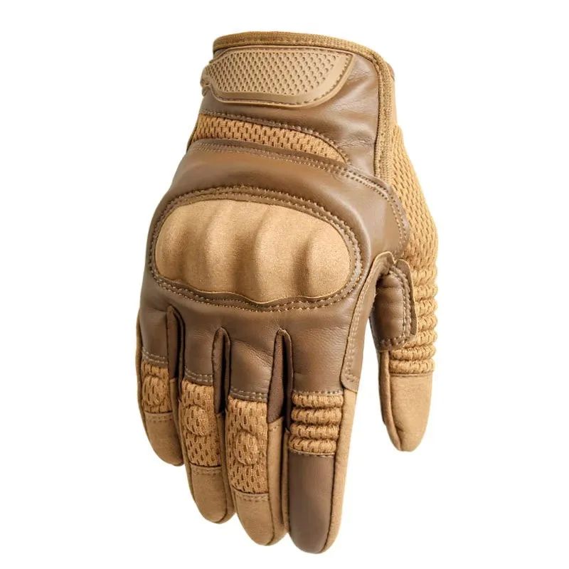 Touchscreen Leather Motorcycle Gloves Motocross Tactical Mot-图2