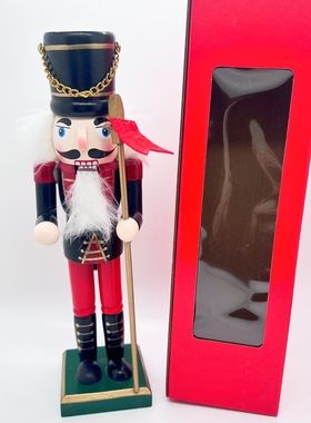 胡桃夹子木偶英国士兵摆件儿童房间卧室酒柜装饰品家居小摆设25CM