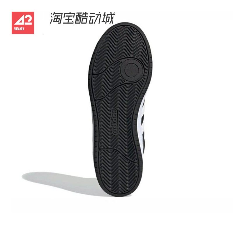42运动家 Adidas ALL COURT MID 男女黑白中帮休闲运动板鞋H02981,淘宝优惠券,粉丝福利购,淘宝优惠卷