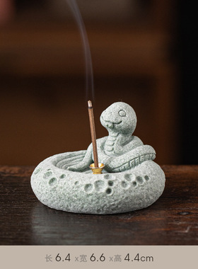 十二生肖香插办公桌面家居装饰品茶宠摆件国潮文创线香托香座香炉