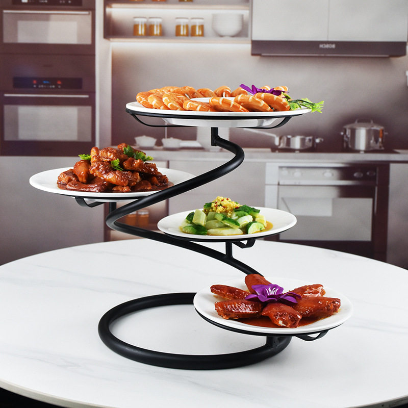冷盘架酒店餐桌菜盘架放菜架子冷菜摆盘神器备菜架配菜架转盘菜架,淘宝优惠券,粉丝福利购,淘宝优惠卷