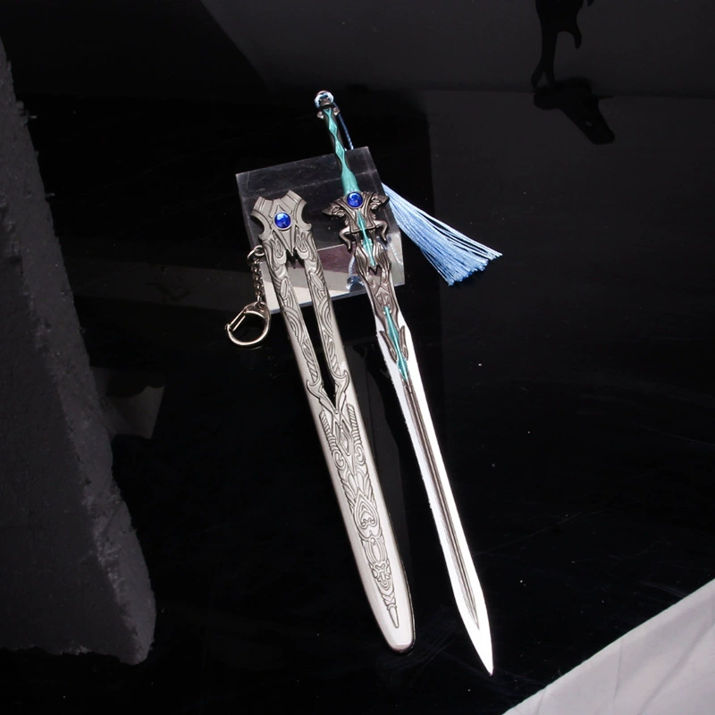 斗罗大陆周边手办七杀剑金属唐三武器模型未开刃合金兵器摆件挂件 - 图3