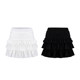 GirlyfancyClub can be sweet and salt*lotus leaf edge cake skirt A -line short spring and autumn knitted skirt