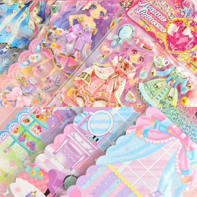 儿童换装贴纸换衣服女孩公主3d立体泡泡贴芭比娃娃贴纸换装贴公主,淘宝优惠券,粉丝福利购,淘宝优惠卷