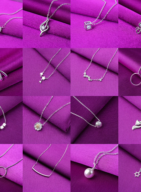 韩版镶钻生日礼物银项链送闺蜜