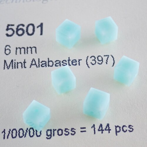 奥地利施华洛5601方糖6MM仿水晶通孔串珠DIY手工饰品配件材料包 - 图3