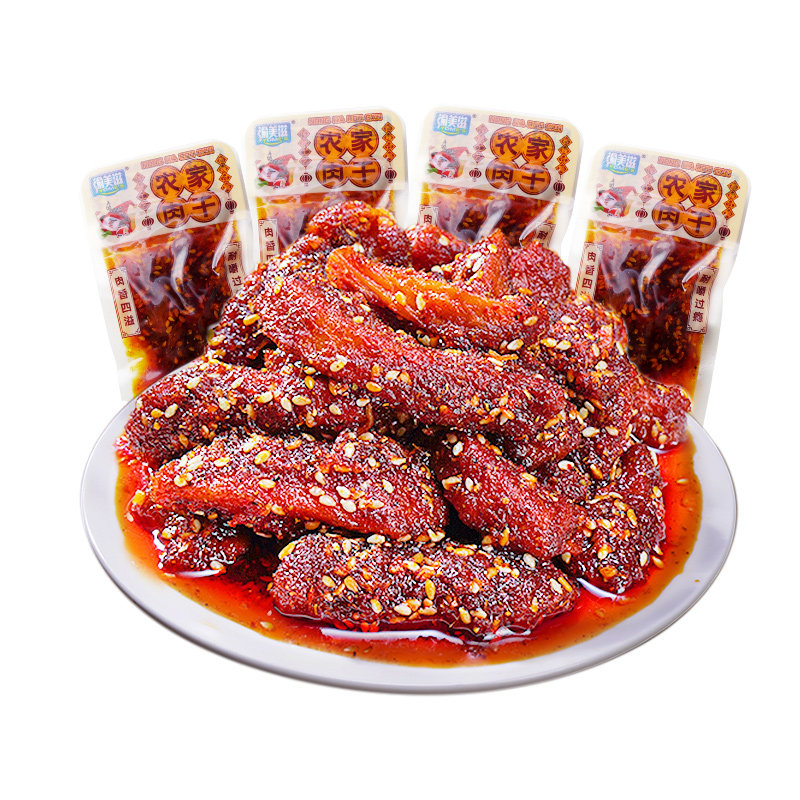 农家肉干小包装即食高蛋白鸡胸肉干 渝美滋食品鸡肉零食
