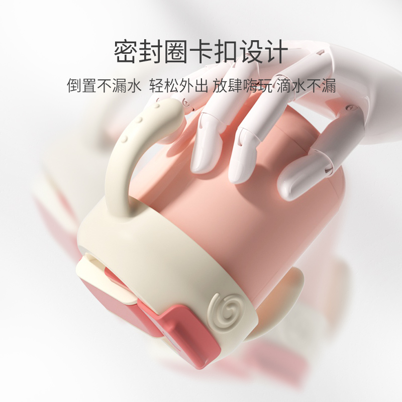 牛奶杯儿童带刻度吸管杯宝宝家用喝奶杯奶粉喝水泡奶杯不锈钢防摔