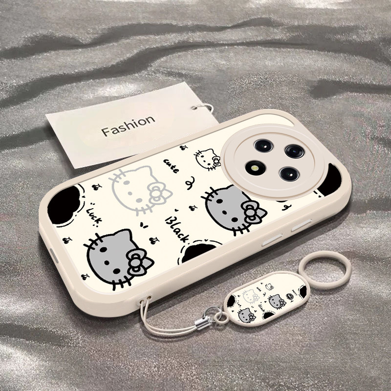 Suitable for OPPOA3 mobile phone case A3Pro new 5G all-inclusive anti-fall PKA110 protective cover OPPOA3x men's and women's A3i simple cute energetic version black and white cat head special case