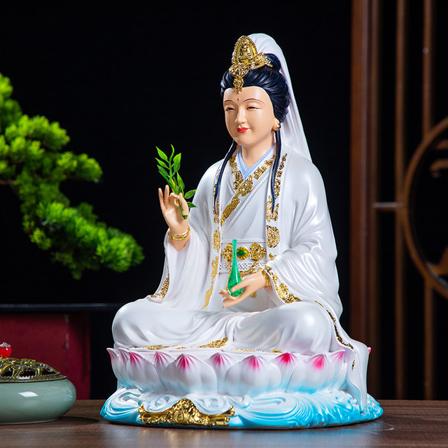 New Miaoshan Guanyin Bodhisattva resin Buddha statue