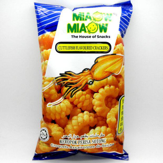 Malaysia Authentic Original Imported Snack Food Miao Miao Imported Snack House Large Package Squid Roll 150g