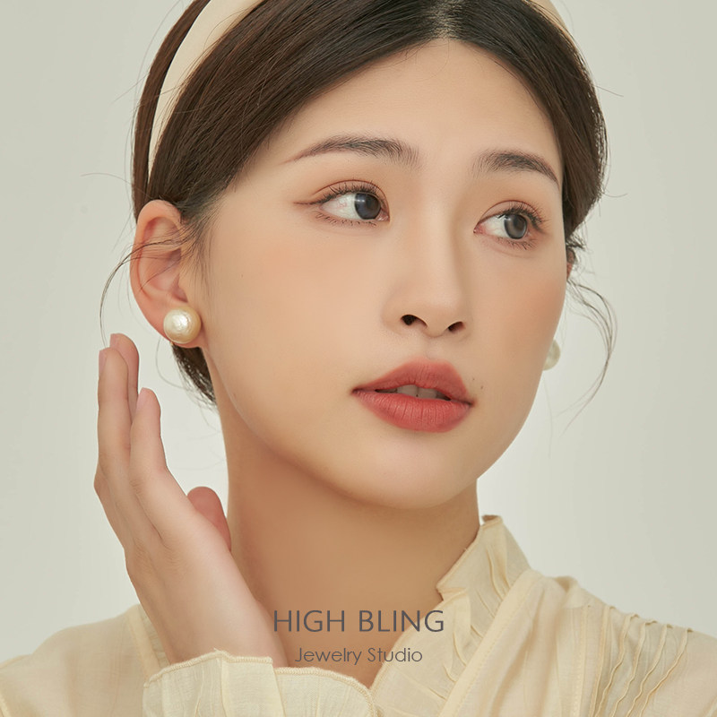 日本复古奶油棉花珍珠无耳洞女蚊香盘耳夹耳饰休闲百搭明星同款,淘宝优惠券,粉丝福利购,淘宝优惠卷