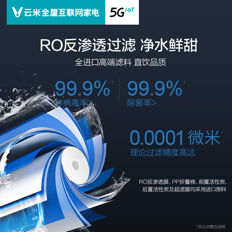 云米旗舰店viomi家用净水净水器 云米净水器