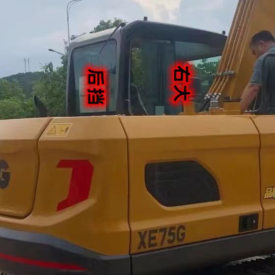 徐工XE60GA55/75新款国四车门推拉窗挡风玻璃前档上下左右后档 - 图2
