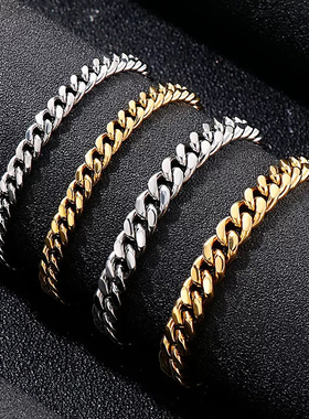 men golden chains cuban fashion necklace rapper punk hiphop