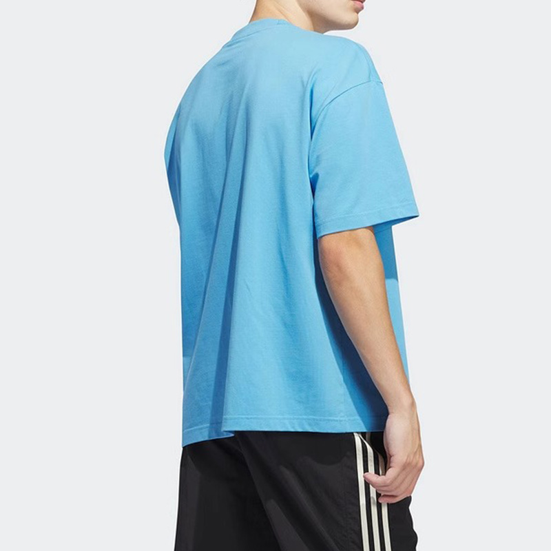 Adidas阿迪达斯三叶草男装女装2024夏季新款休闲短袖T恤IR6382-图1