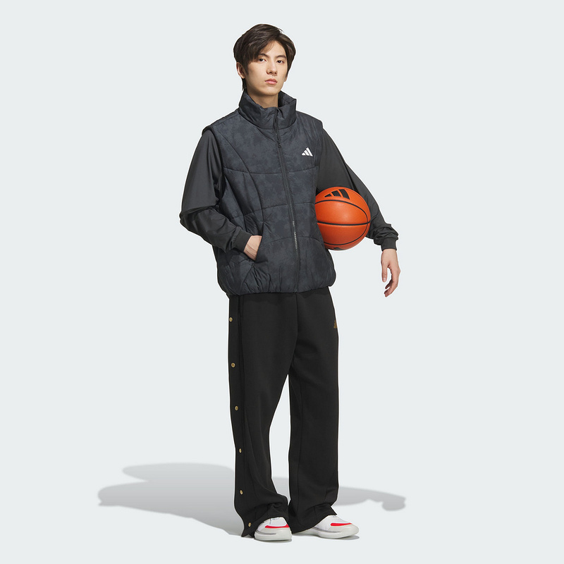 Adidas阿迪达斯男装2025冬季新款GSH VEST棉马甲KC2754 - 图1