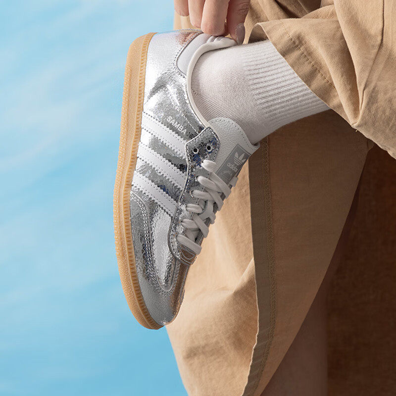 Adidas阿迪达斯女鞋2025秋季新款SAMBA OG W经典休闲鞋JR0035 - 图1
