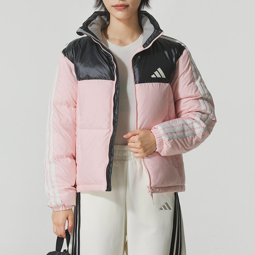 Adidas阿迪达斯女装2025冬季新款W 3S PUFF D J休闲羽绒服KC2483 - 图1