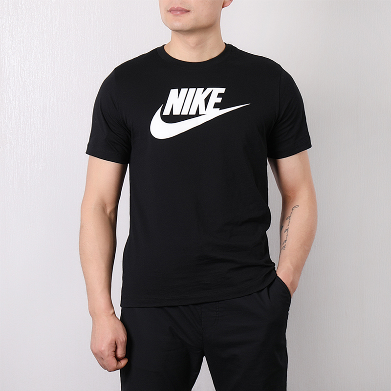 Nike耐克男装2024夏季新款运动休闲简约舒适透气短袖T恤AR5005 - 图1