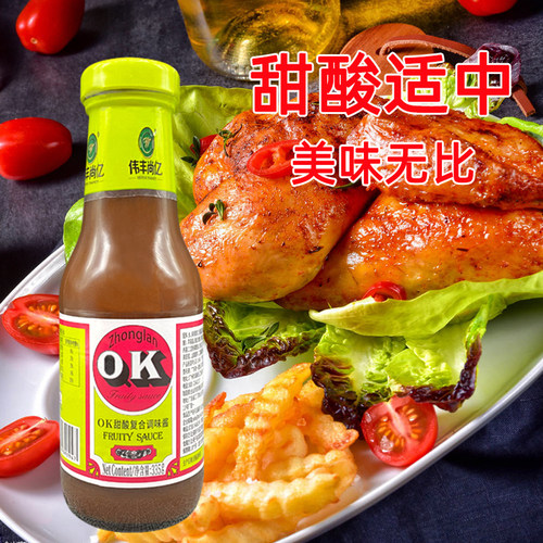 伟丰尚亿原潘秦OK甜酸调味料335g*12瓶 ok汁披萨酸甜酱 - 图0