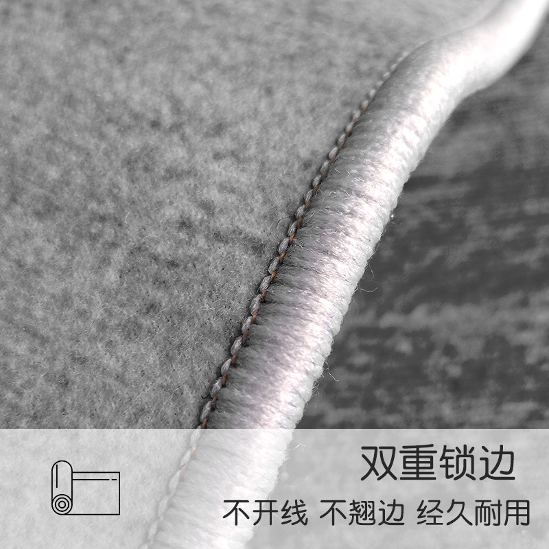 卧室儿童房男孩防滑家用客厅床边毯 银锦床边毯