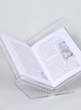 现代简约亚克力立型杂志书架桌面摆件书房样板房间办公室书柜摆设