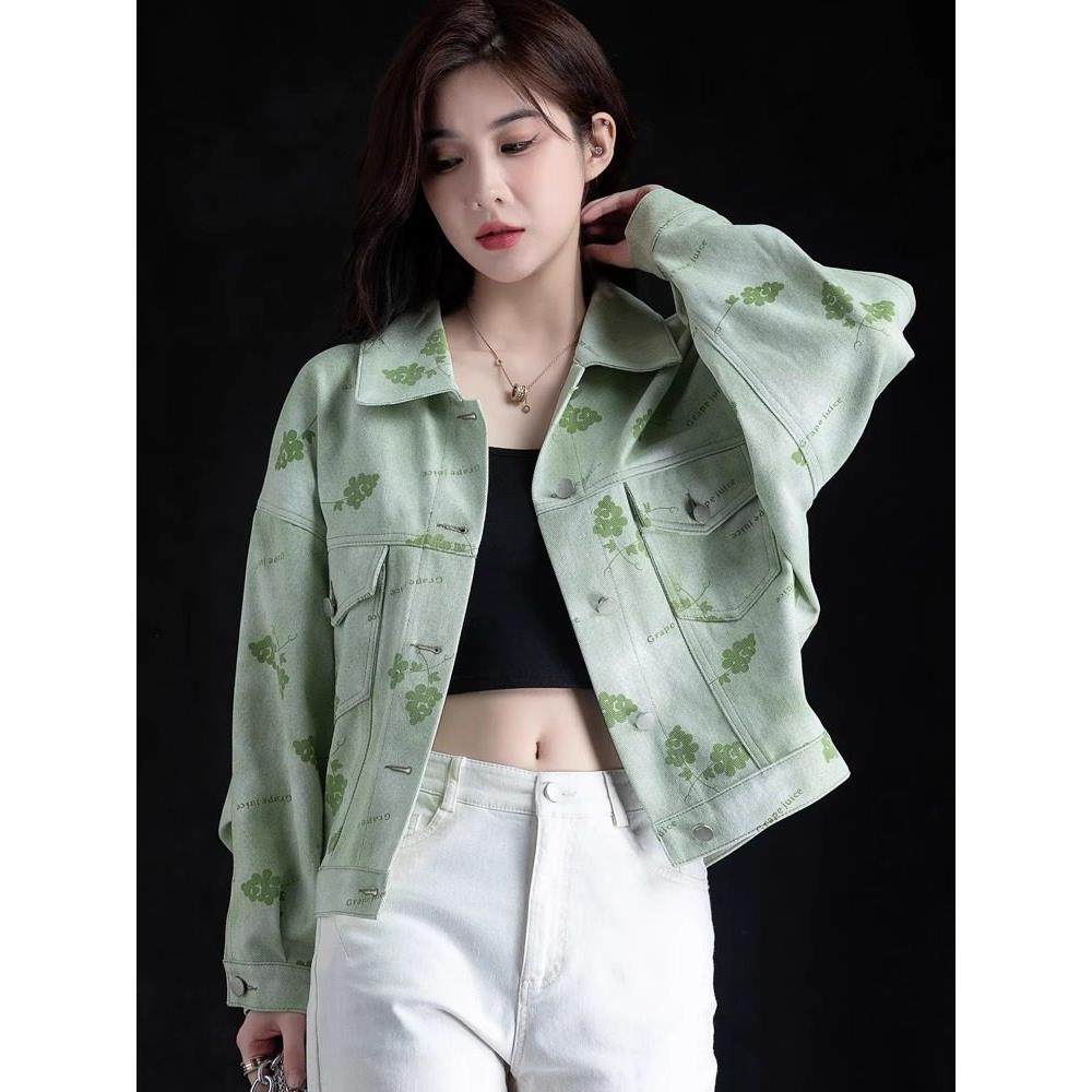 紫色牛仔外套女春秋2025新款爆款港风宽松减龄夹克小个子短款上衣,淘宝优惠券,粉丝福利购,淘宝优惠卷