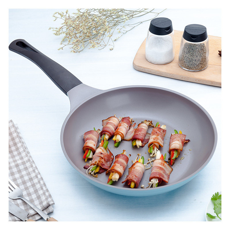 韩国进口陶瓷不粘锅平底锅煎锅煎饼锅燃气灶电磁炉煎