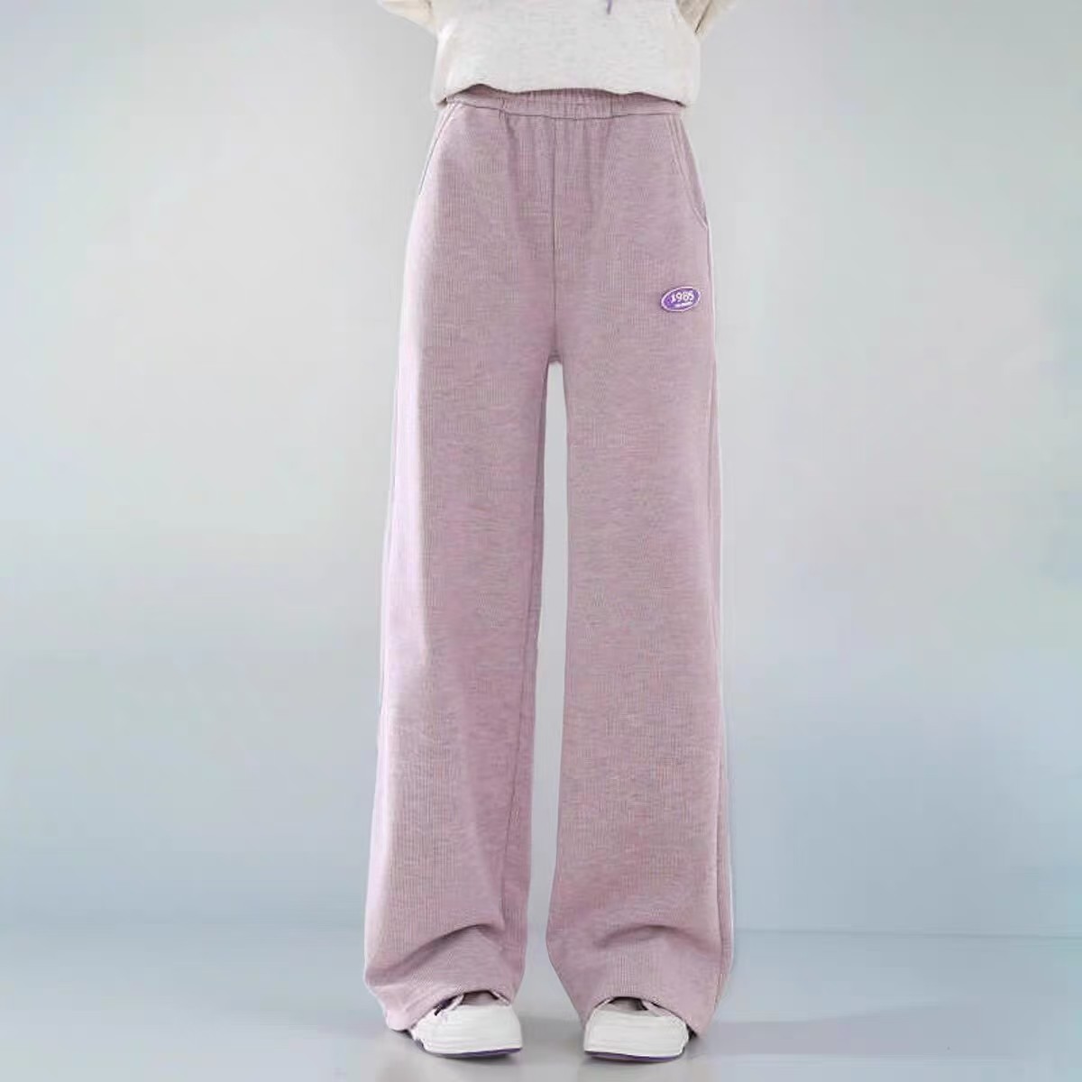 女童裤子春秋款2025新款儿童阔腿裤中大童运动裤女孩春秋款直筒裤,淘宝优惠券,粉丝福利购,淘宝优惠卷