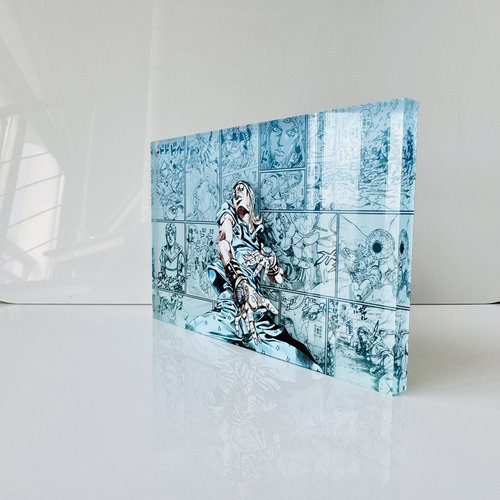 JOJO的奇妙冒险飙马野郎周边乔尼动漫谷子二次元立牌亚克力砖摆件 - 图2