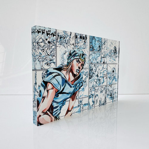 JOJO的奇妙冒险飙马野郎周边乔尼动漫谷子二次元立牌亚克力砖摆件 - 图1