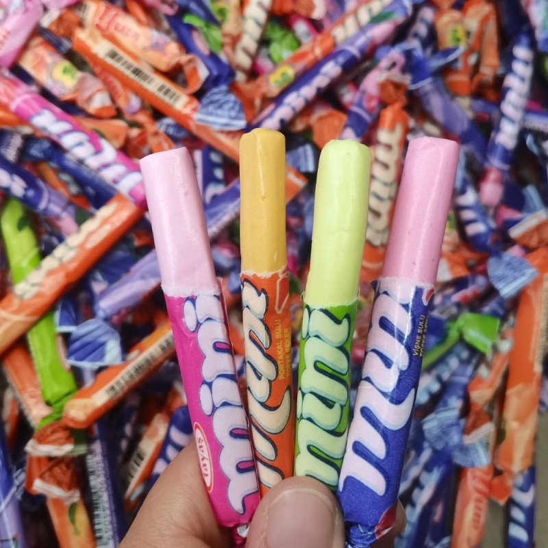 土耳其奶条糖原装进口tayas迷你奶条果汁糖果草莓樱桃苹果橙零食 - 图2