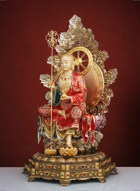 他中式客厅八角座地藏王神像