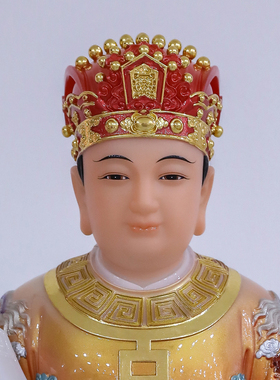 汉白玉司命灶君神像中式摆件