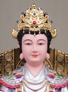 树脂女娲娘娘神像铜彩绘
