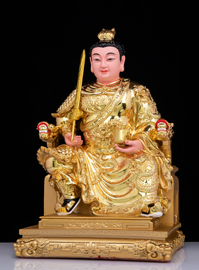 中式历史人物护宅神像将军摆件