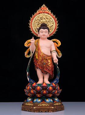 黄铜太子佛浴佛像家用供奉