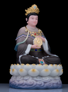 康盛石材中式客厅无生老母神像