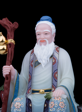 心造帝一石材中式客厅药王神像