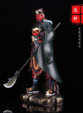 树脂居家招财供奉威武风关公像