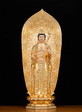 西方三圣铜像家用供奉